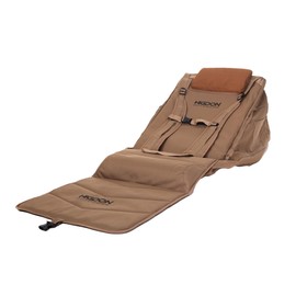 Higdon Outdoors Hot Shot Backrest Blind with Built in Decoy Bag (Dirt) | 2-in-1 Weather Proof Blind System with Pin- Free Deployment and Expandable Bag Compartment for Waterfowl Hunting