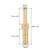sourcing map Straight Brass Barb Fitting Reducer, Fit Hose ID