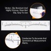 Eyebrow Ruler Disposable Permanent Makeup Microblading Eyebrow Ruler Tattoo Sticker