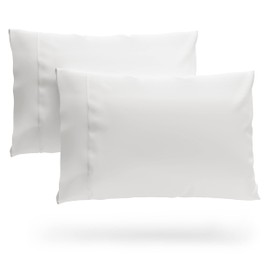 Cosy House Collection 100% Viscose Bamboo Cushion Covers - Soft, Cooling & Breathable - Set of 2 Pillowcases with Envelope