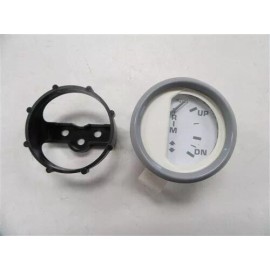 FARIA 2" ILLUMINATED TRIM GAUGE GREY BEZEL WHITE FACE GP9716A MARINE BOAT