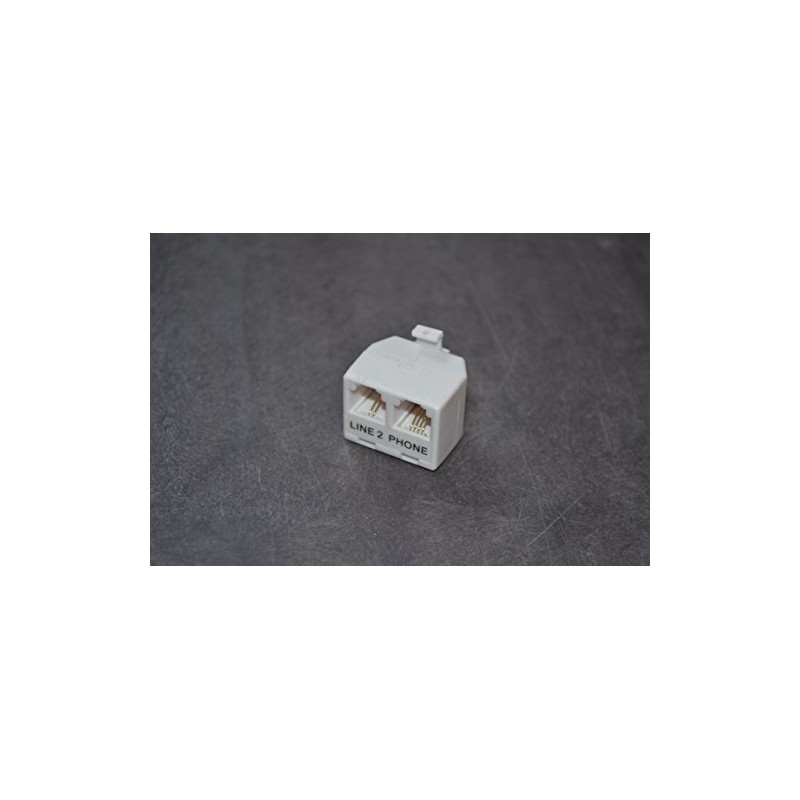 GE Duplex In-Line Adapter, White