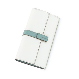 ArtsEye Ladies Purse Genuine Leather Womens Wallet Large Capacity Clutch Phone Holder (6985-white)