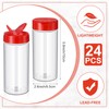 Zhehao 24 Pieces 16 oz Plastic Spice Containers Plastic Spice