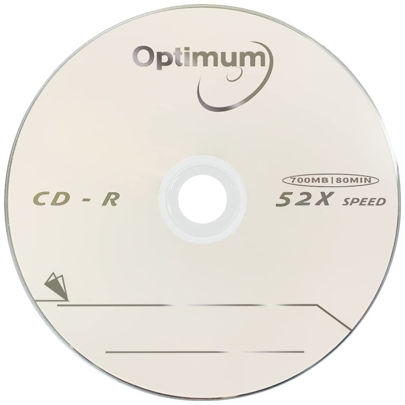 OPTIMUM CD-R Blank Discs 700MB 80 Minutes 52X Recordable Disc