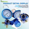 TEENGSE R134A Refrigerator Freon Recharge Hose Kit with Can Taps,