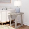 Plank+Beam Classic Square Side Table, Slim Side Table for Living