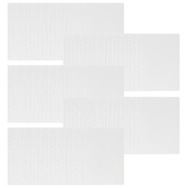 nijimomo Loose Leaf Covers, 50 Sheets A5 B5 A4 Bound Clear Matte Cover (A5)