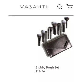 Vasanti 💯Vasanti Set 10 Pc Stubby Flat Foundation, Blend, Highlighter Makeup Brush $276