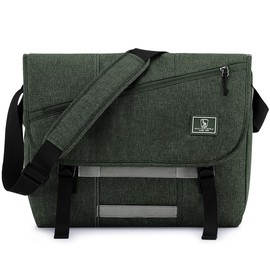 OIWAS Laptop Messenger Bag for Men Crossbody 15.6 Inch Satchel Bags Briefcase Shoulder Bag Work Travel Women Green