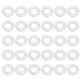 PATIKIL 304 Stainless Steel Flat Washer, 50 Pack M10 Thickness Metal Washers Small Washers for Screws Bolts Assortment (10x20x1 mm)