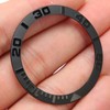 Watch Bezel Insert 38mm Ceramic Embossed Digit Watch Bezel Ring