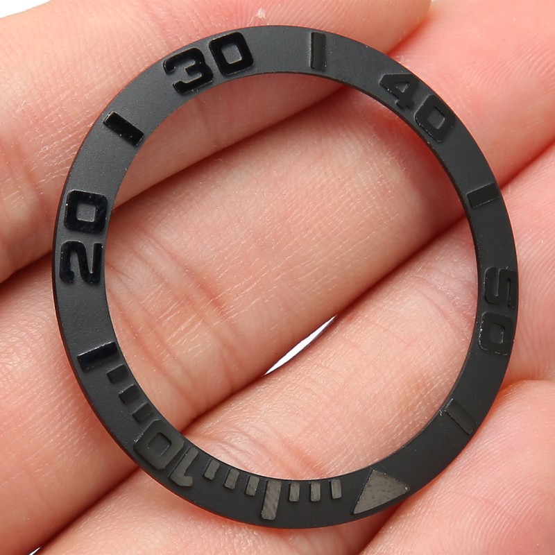 Watch Bezel Insert 38mm Ceramic Embossed Digit Watch Bezel Ring