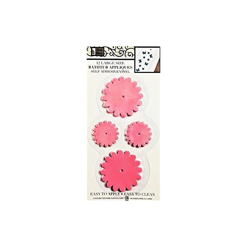 Better Home 12 Sun Flower Shape Bathtub/Shower Appliques Safety Non