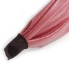 Raspberry Faux Leather Wide Chunky Flex HeadBand/Head Band