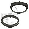 tomzz Audio 2839-009 Speaker Rings Adapter Brackets Compatible with Opel