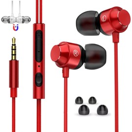 Fall 2023 Earphones, 0.14 inch (3.5 mm), Wired Earphones, with Microphone, Remote Control, Compact, Noise Isolation, Deep Bass, Clear Calls, Sound Leakage Prevention, In-Ear Type, Magnetic, Compatible