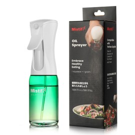Mistifi Oil Sprayer 150ml glass bottle. Upgraded Version.Fine Mist Spray Bottle for Air Fryer, Olive Oil, Avocado Oil, Healthy Nonstick Frying, Commercial & Home Kitchen Use　(PS640)