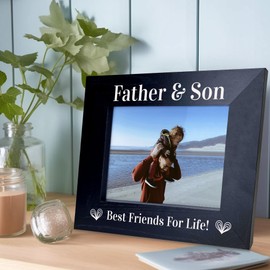 Red Ocean Father And Son Wooden Photo Frame Fathers Day Gift For Dad Daddy From Son Novelty Dad Gifts Birthday Gifts For Him