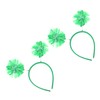 FOMIYES 3sets Decorative Patrick's Day Headband Shamrock and Leprechaun Party