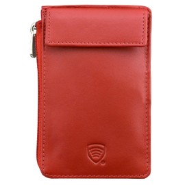 Keyless Entry Key Fob Guard - Effective Signal Blocking Car Case - Tested Anti Theft Blocker & Faraday Bag - KUK-94PR (Red) by Koruma®