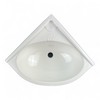 Generisch 24642 Camping Caravan Corner Washbasin White