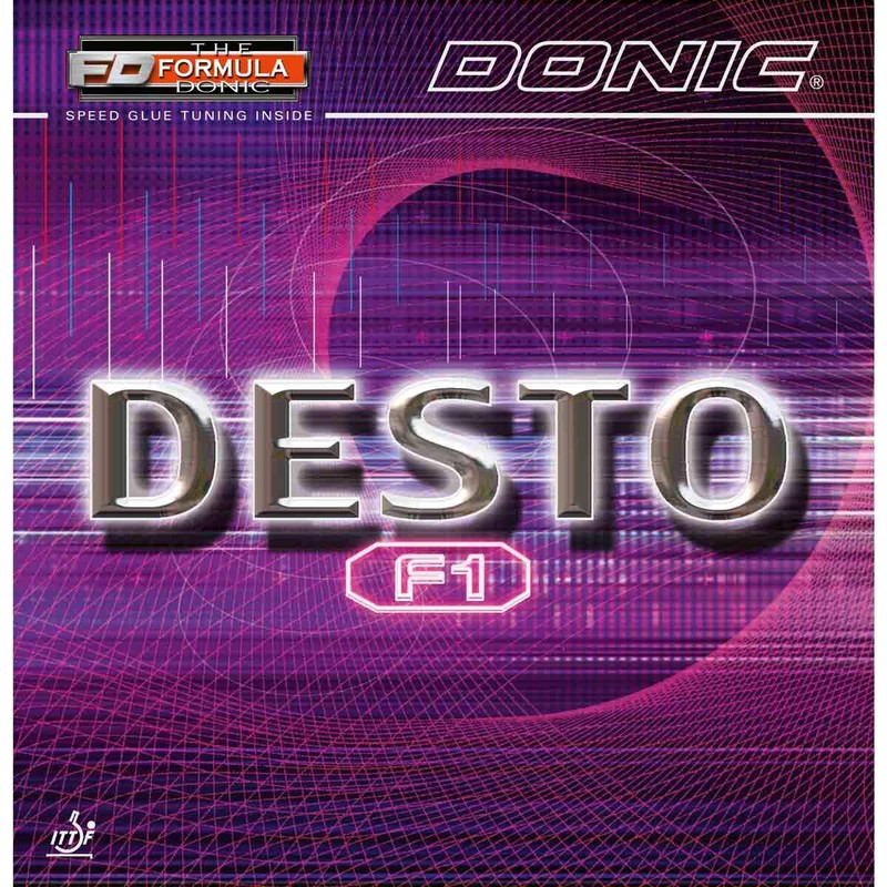 Donic Rubber Desto F1, black, 2,0 mm