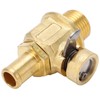 F110N Engine Oil Drain Valve with LC‑10 Lever Clip 3/8‑18