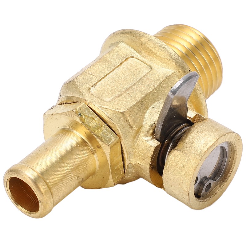F110N Engine Oil Drain Valve with LC‑10 Lever Clip 3/8‑18
