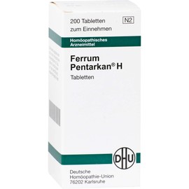 DHU Ferrum Pentarkan H Tablets for Weakness States Pack of 200 Tablets