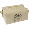 'Eww People Mad Cat in Box' Canvas Wash Bag/Makeup Case
