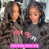 Aicrelery Lace Front Wigs Human Hair Body Wave 13x6 HD