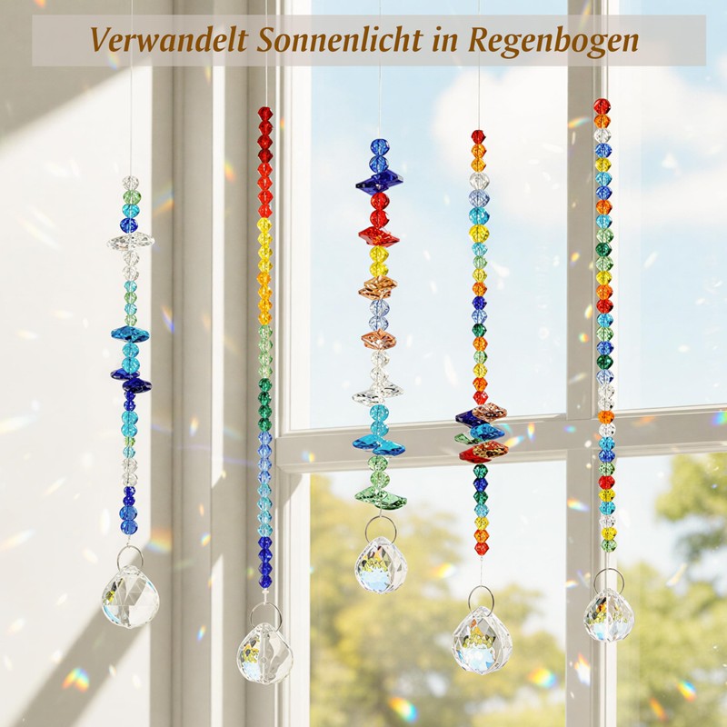 RUBY Sun Catcher Crystal Craft Set in Wooden Box Set