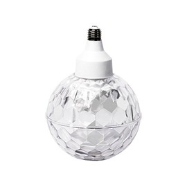 ION Audio Party Ball | 7" Motorized Spinning Disco Light Projection Bulb with Built-in LED & Beat Sync