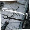 TOVINANNA 2pcs Keys Wrench Self-tightening Double-ended Spanner Multi-purpose Wrench for