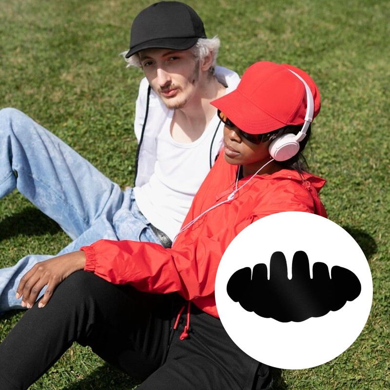 Wanmu Black Baseball Caps Inserts Shapers, Flexible Washable Reusable Hat