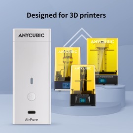ANYCUBIC Mini Purifier 3D Printer Accessories, Lightweight Ultra Quiet Purifier with High Density Activated Carbon Filter for LCD DLP 3D Printers (Pack of 2)