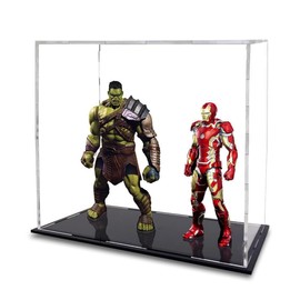 THE DISPLAY BOX CO | Caja de Acrílico Exhibición Vitrina Transparente Display de Acrilico Exhibidor para Colecciones de Figuras de Acción C0 (20x10x20cm)