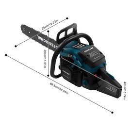 Cbhfmljd 20 Inch Gas Chainsaw, 58CC 3.1HP Gas-powered Chainsaw Gasoline Chainsaw Cutting Wood Gas Sawing Chain Saw Set with Tool Bag Large Fuel Tank for Wood Cutting, DIY Crafts, Farms