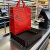 Lizipai Store shopping plastic bag holder storage basket , chrome