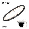 sourcing map 2Pcs O-480 O Type V-belt 480mm/18.9" Inner Length