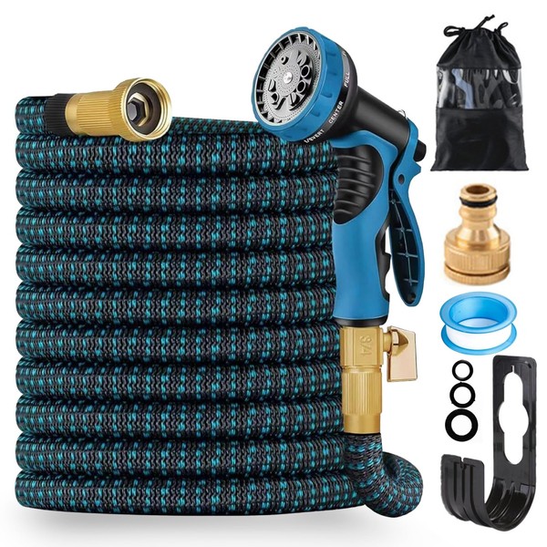 FASCINATDECO FASCINATDECO Flexibler Gartenschlauch mit 10 Funktion 7,5m, Wasserschlauch flexibel