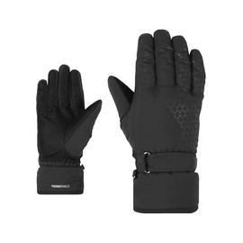 Ziener Women's KISAR Ski Gloves, Winter Sports, Waterproof, PFC Free, Black, 6.5