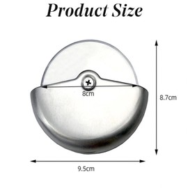 Pizza Cutter Wheel, Pizza Slicer Stainless Steel Comfortable Palm Grip 4 inch (10 cm)