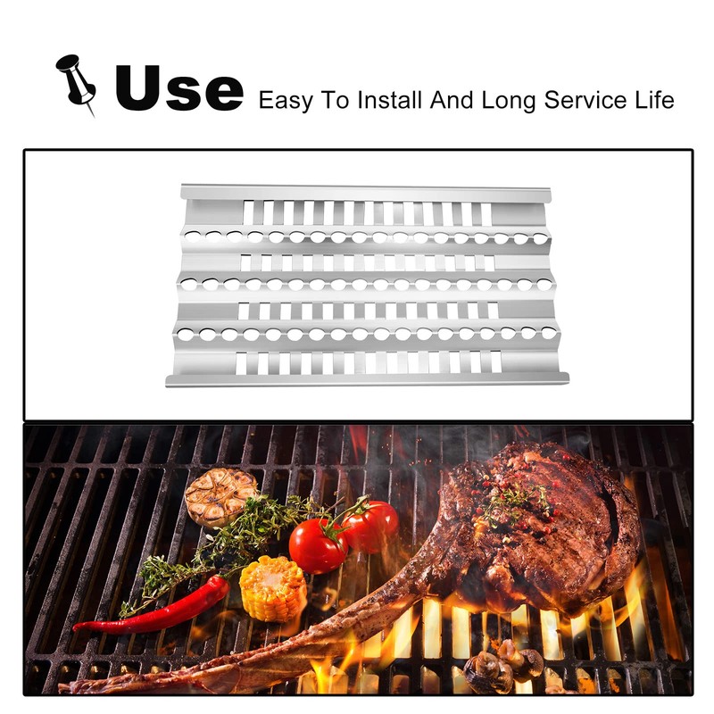 Clivimi 18” Grill Heat Plates Shield Grill Burners Radiant Tray