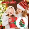 3D Christmas Tree Decorations Toy Sensory Activity Board: Double-Sided Silicone