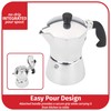 Goodcook Koffe 3-Cup Aluminum Stovetop Moka Pot Espresso Maker