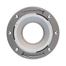 Oatey 3 in. x 4 in. PVC Closet Flange with Stainless Steel Ring without Test Cap