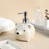 Bicuzat Ceramic Hedgehog Soap Dispenser with Plastic Pump, Body Lotion