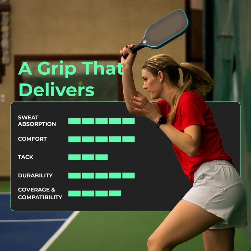 ADV Felttac Pickleball Grip Tape - Soft, Very Durable, Sweat